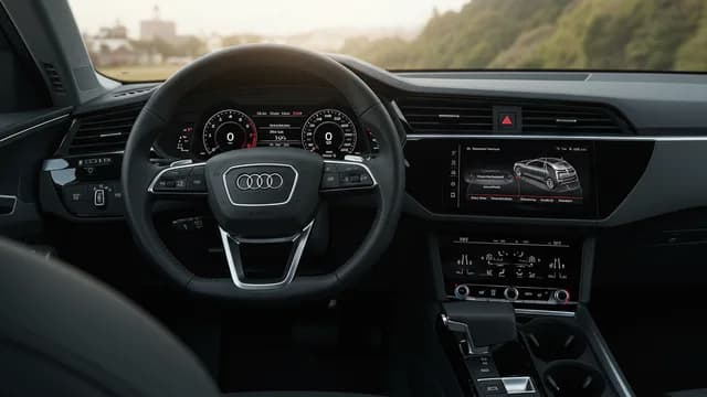 2022 Audi e-tron — Audi virtual cockpit pixel error