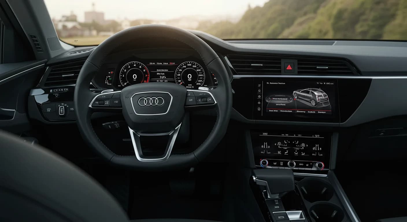 2022 Audi e-tron — Audi virtual cockpit pixel error