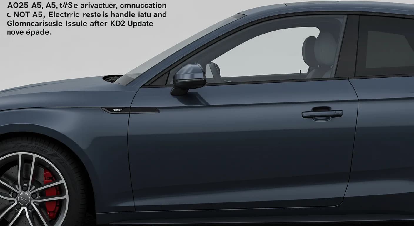 2025 Audi A5 — 2025 Audi A5 electric door handle