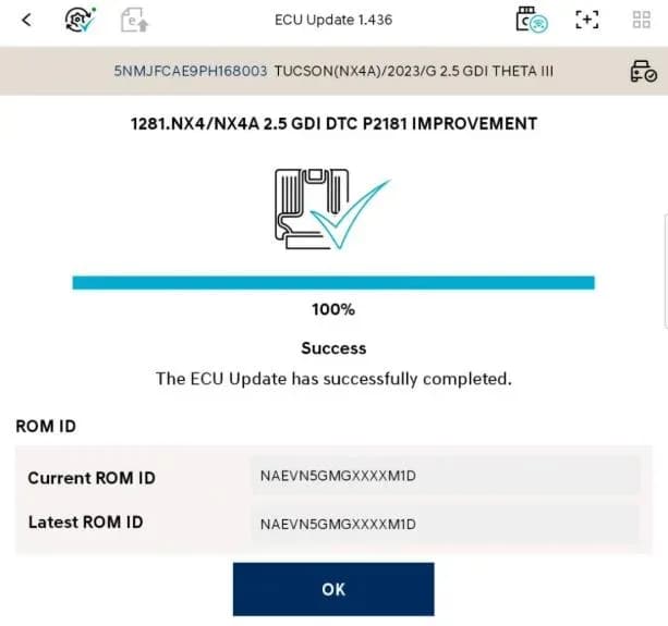 2023 Hyundai Tucson — manufacturer_communication document image 1