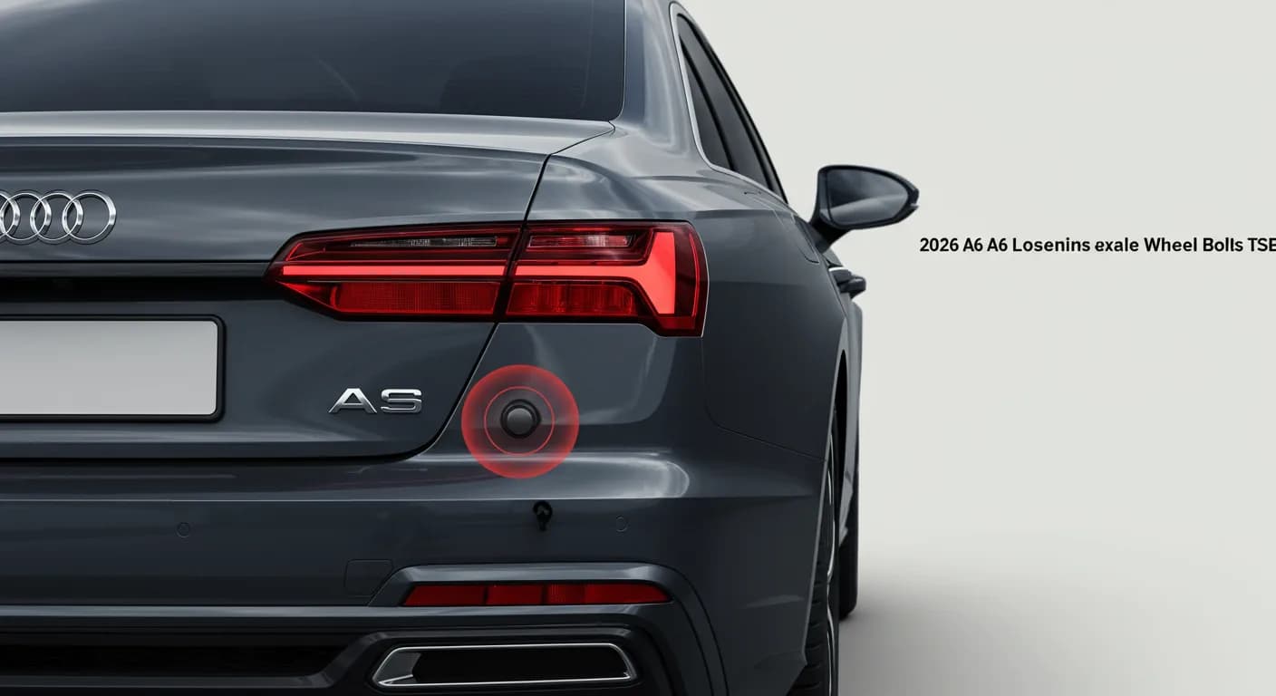2026 Audi A6 — 2026 Audi A6 loosening wheel bolts