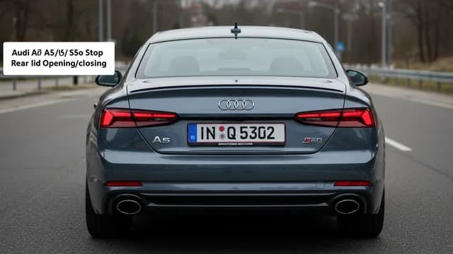 2025 Audi A5 — Audi A5 rear lid stops