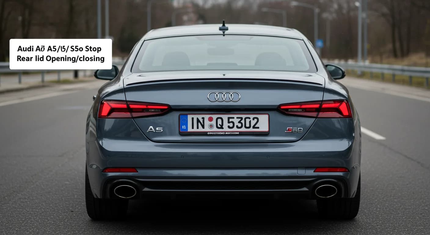 2025 Audi A5 — Audi A5 rear lid stops