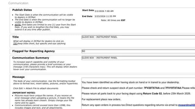 2026 Jeep Wrangler — manufacturer_communication document image 1