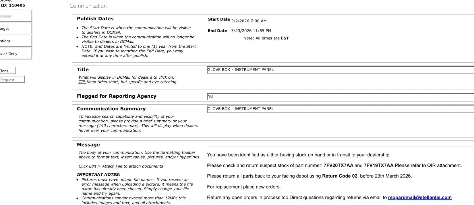 2026 Jeep Wrangler — manufacturer_communication document image 1