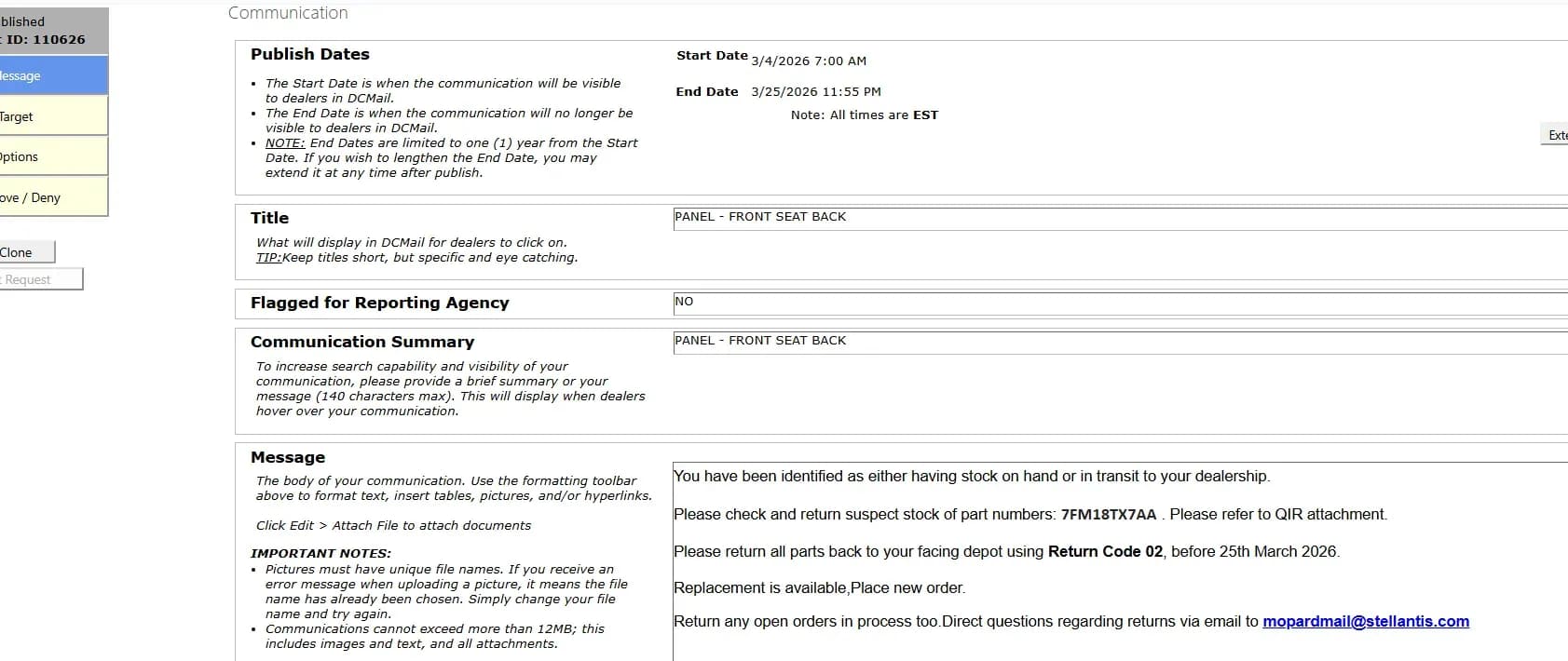 2026 Jeep Wrangler — manufacturer_communication document image 1