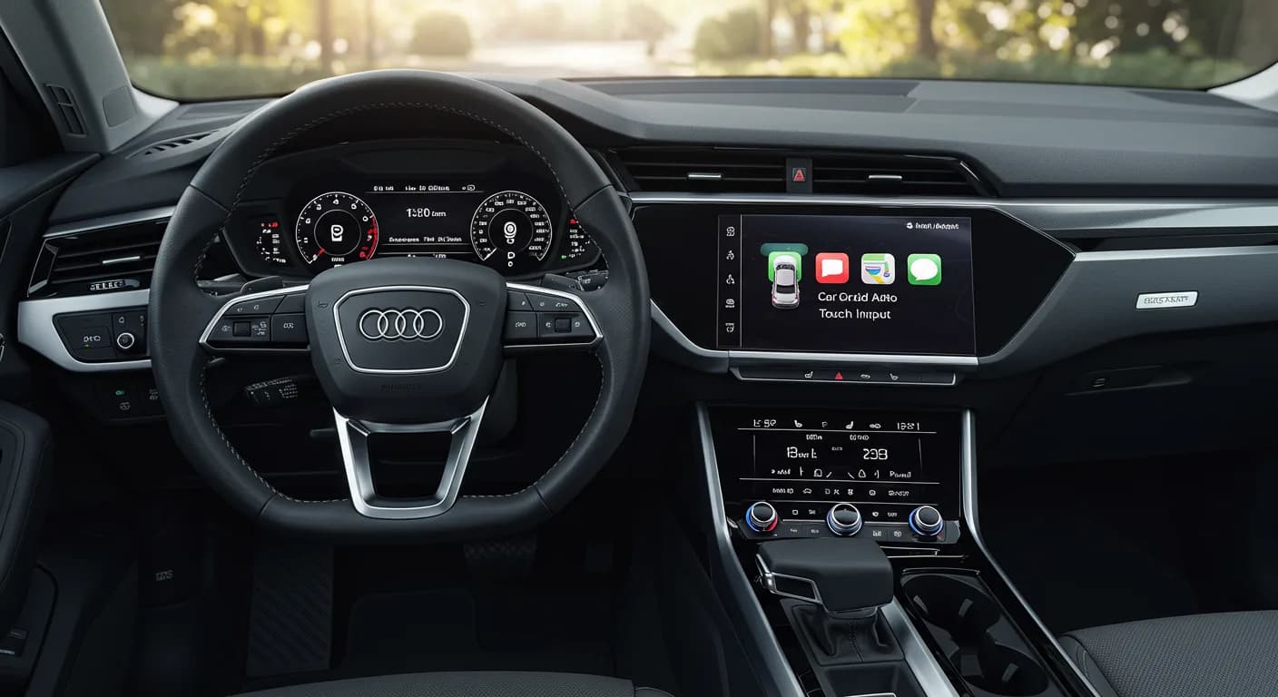 2022 Audi e-tron — Audi CarPlay touch input