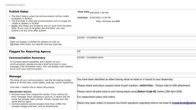 2025 Jeep Wrangler — manufacturer_communication document image 1