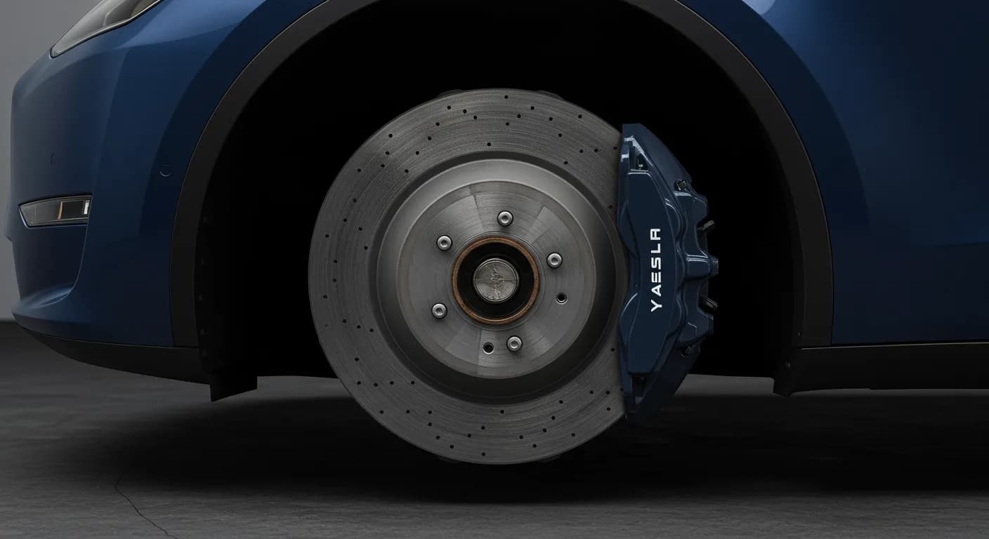 2021 TESLA Model Y — Tesla Model Y brake caliper