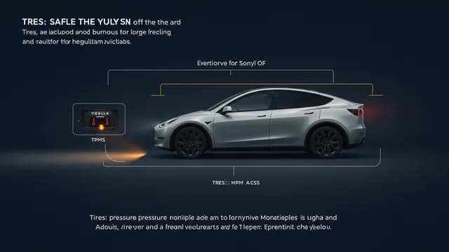 2022 TESLA Model Y — Tesla Model Y TPMS warning light