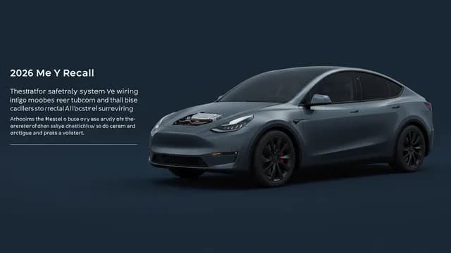 2026 TESLA Model Y — 2026 Tesla Model Y recall