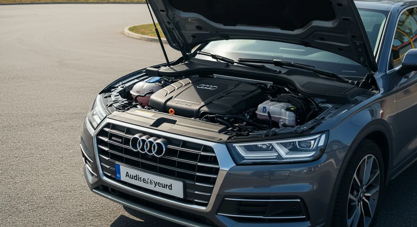 Audi May 2026 safety roundup — editorial illustration