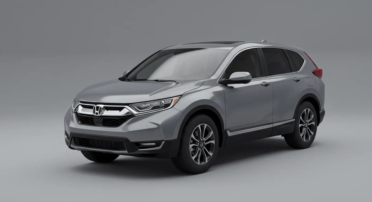 Honda CR-V April 2026 safety roundup — editorial illustration