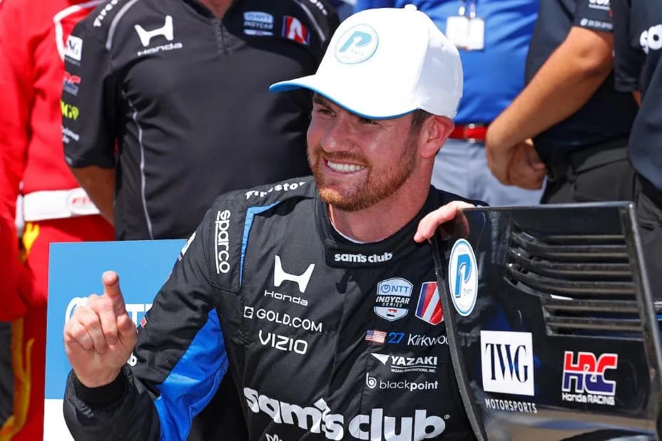 Kyle Kirkwood on pole for Honda at Nashville