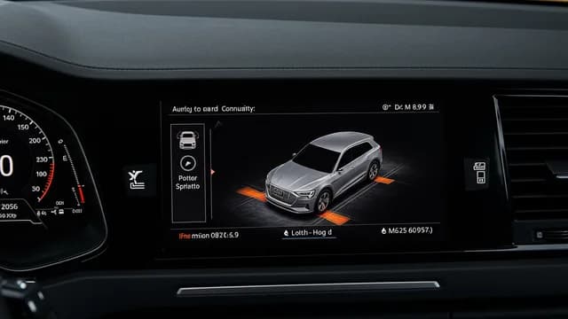 2023 Audi e-tron — Audi e-tron low range display