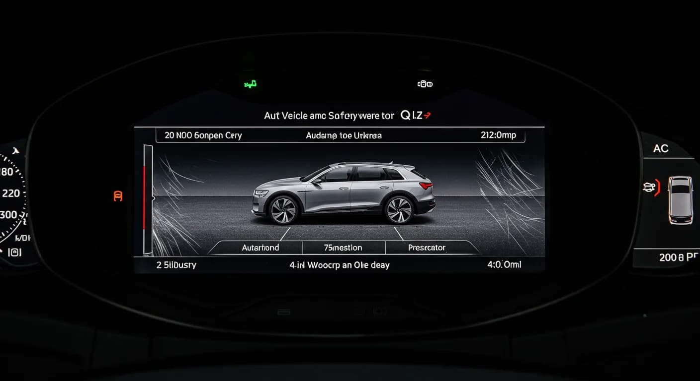 2023 Audi e-tron — Audi instrument cluster scratches