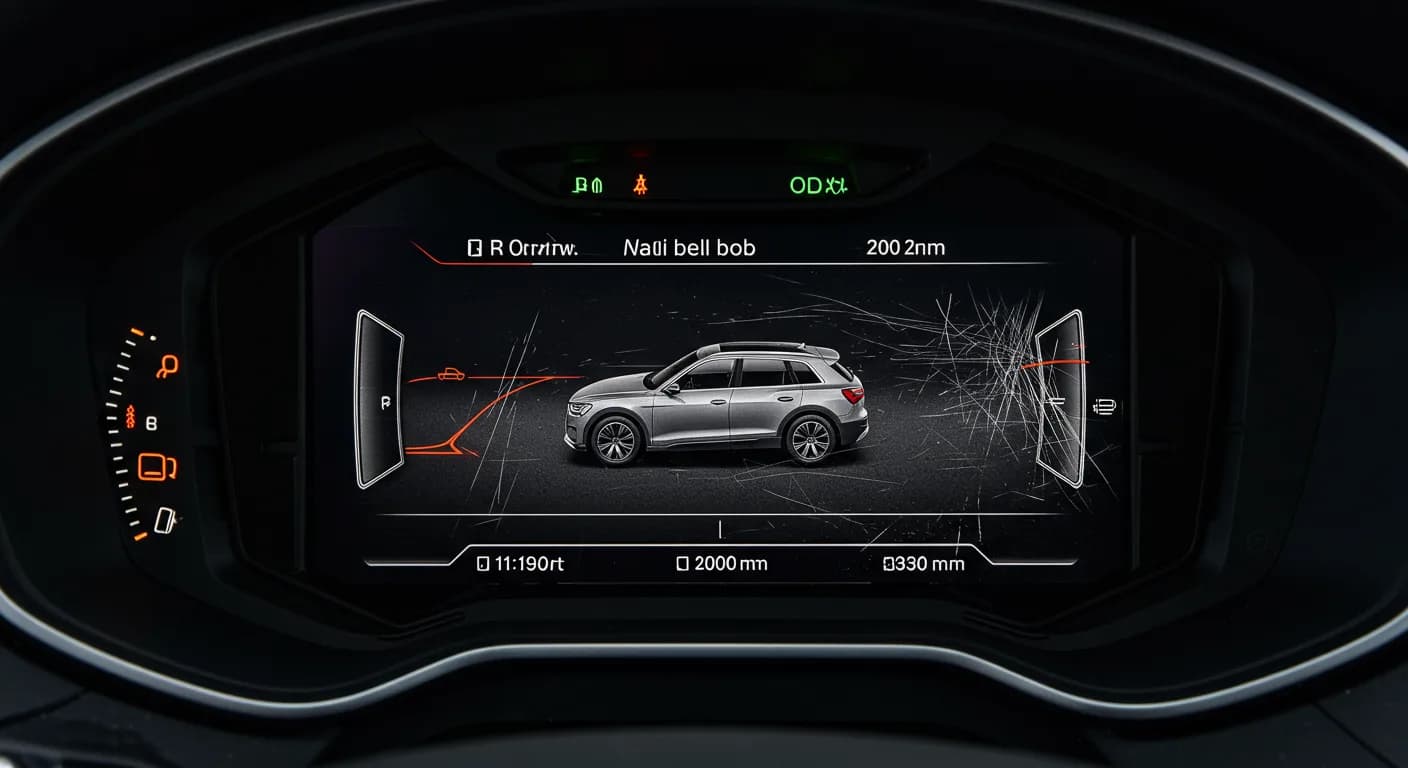 2023 Audi e-tron — Audi instrument cluster scratches