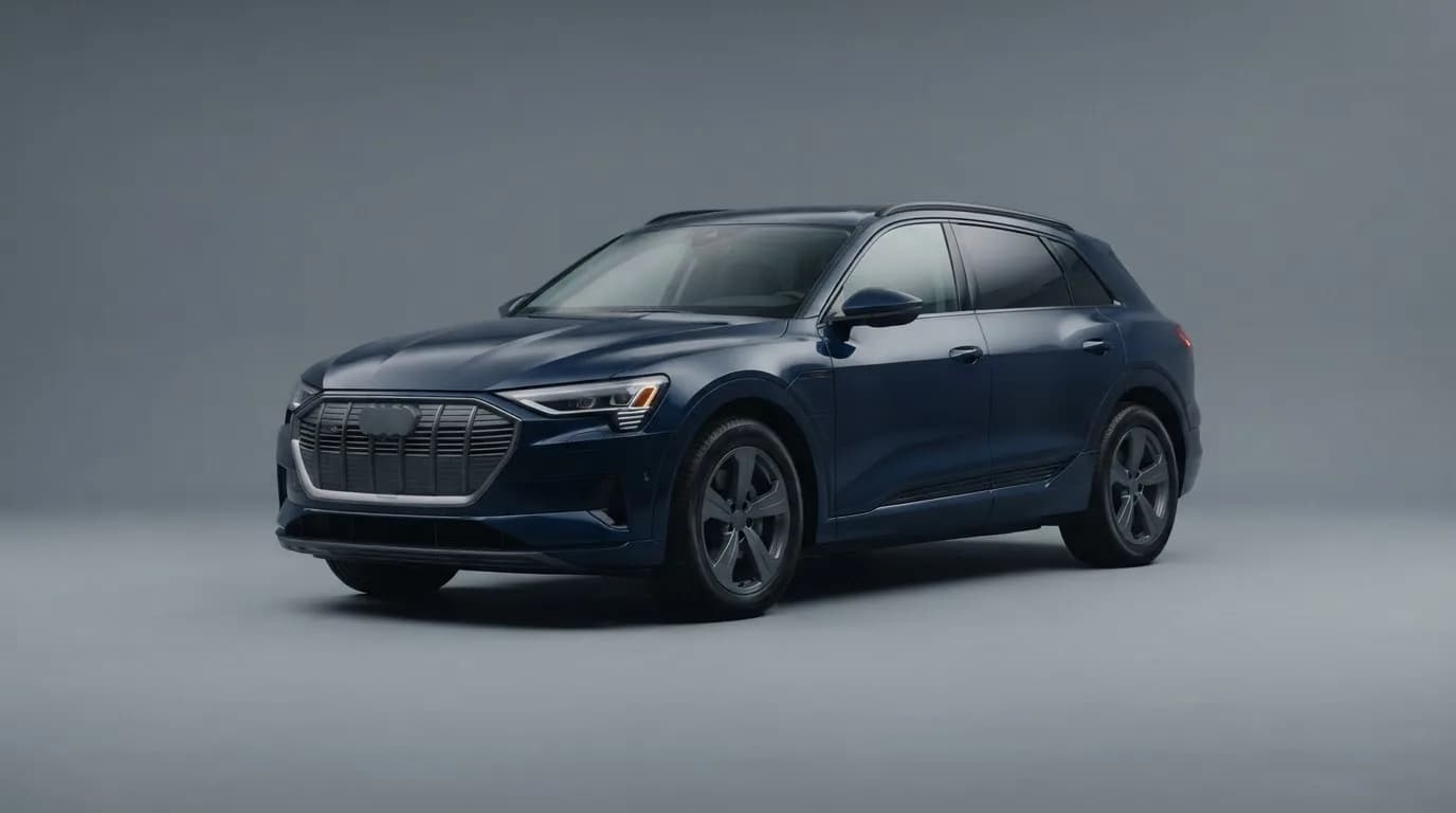 2022 Audi e-tron safety profile — editorial illustration