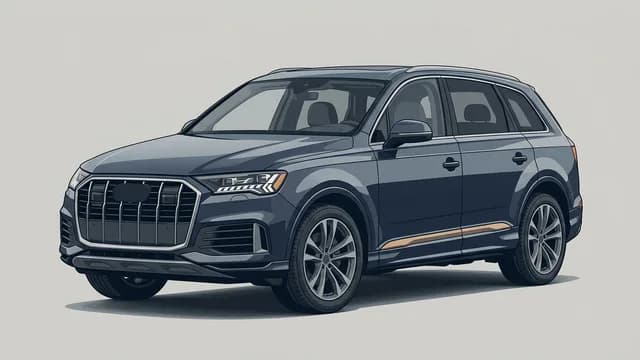 2025 AUDI Q7 safety profile — editorial illustration