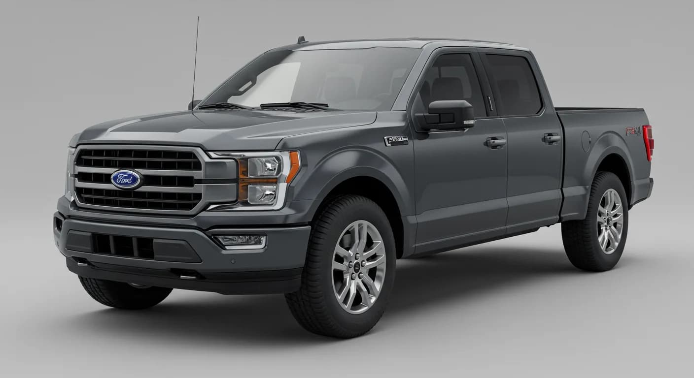 2021 FORD F-150 safety profile — editorial illustration