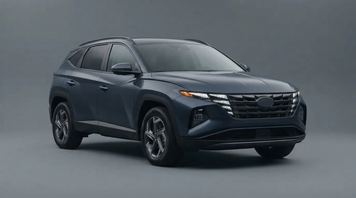 2026 HYUNDAI Tucson safety profile — editorial illustration