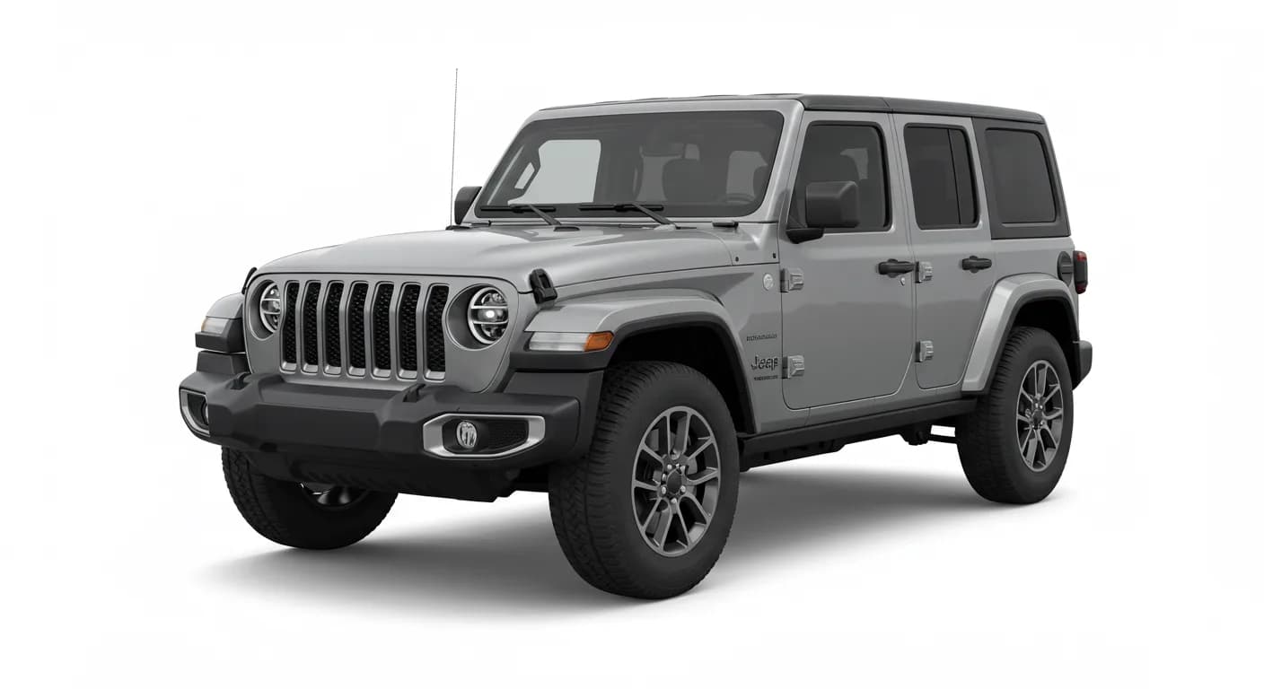 2023 JEEP Wrangler safety profile — editorial illustration