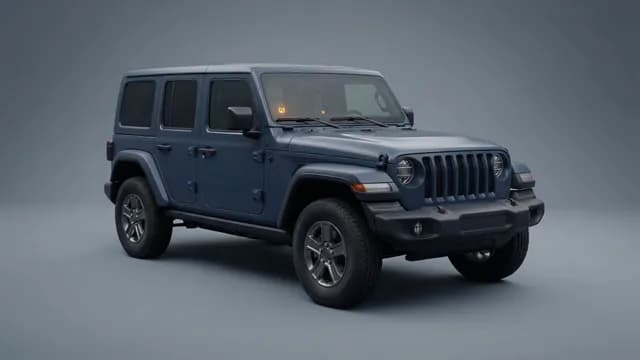 2025 JEEP Wrangler safety profile — editorial illustration