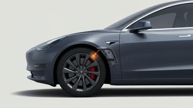 2021 TESLA Model 3 safety profile — editorial illustration