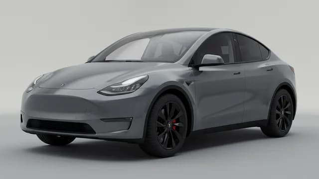 2026 TESLA Model Y safety profile — editorial illustration