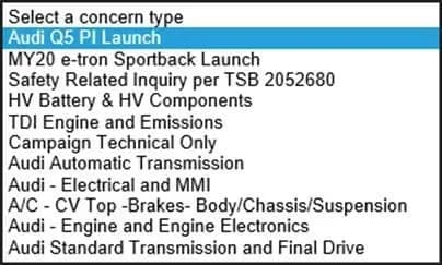 2021 Audi Q5 — manufacturer_communication document image 1