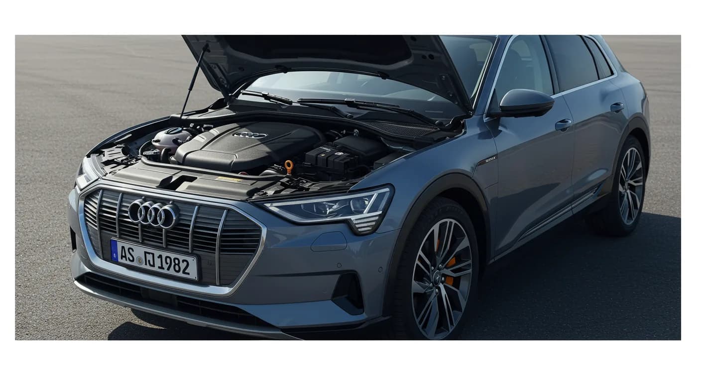 2021 Audi e-tron — Audi low coolant light