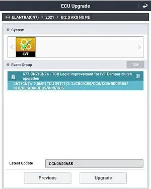 2021 Hyundai Elantra — manufacturer_communication document image 1