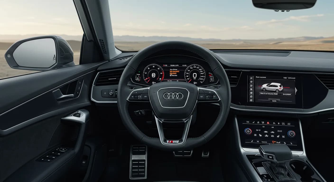 2022 Audi A6 — Audi PHEV red battery symbol