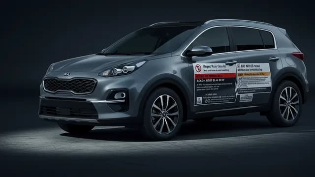 2023 Kia Sportage — Kia Sportage emissions sticker