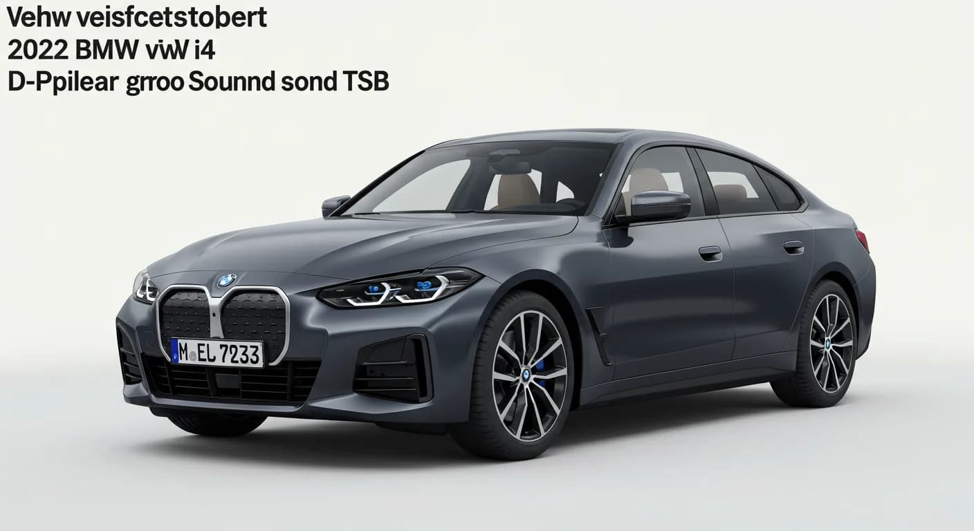 2022 BMW i4 — 2022 BMW i4 D-pillar groaning sound