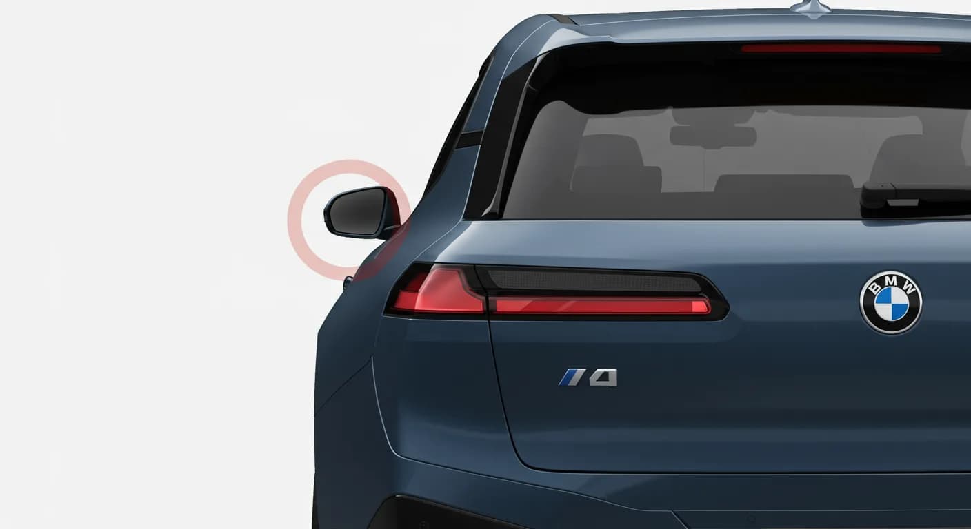 2022 BMW iX — 2022 BMW iX tailgate spoiler contact