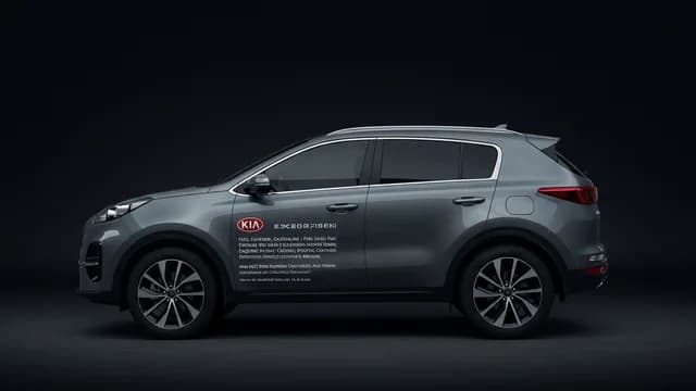 2023 Kia Sportage — Kia Sportage emissions sticker