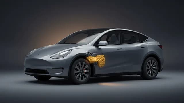 2023 TESLA Model Y — Tesla Model Y knee impact foam