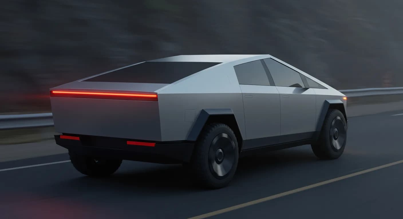 2024 TESLA Cybertruck — Tesla Cybertruck rear steering