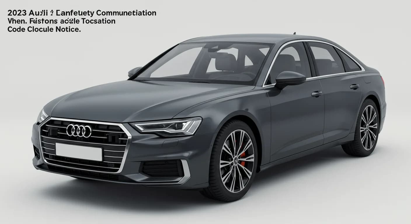 2023 Audi A6 — 2023 Audi 37P3 emissions recall