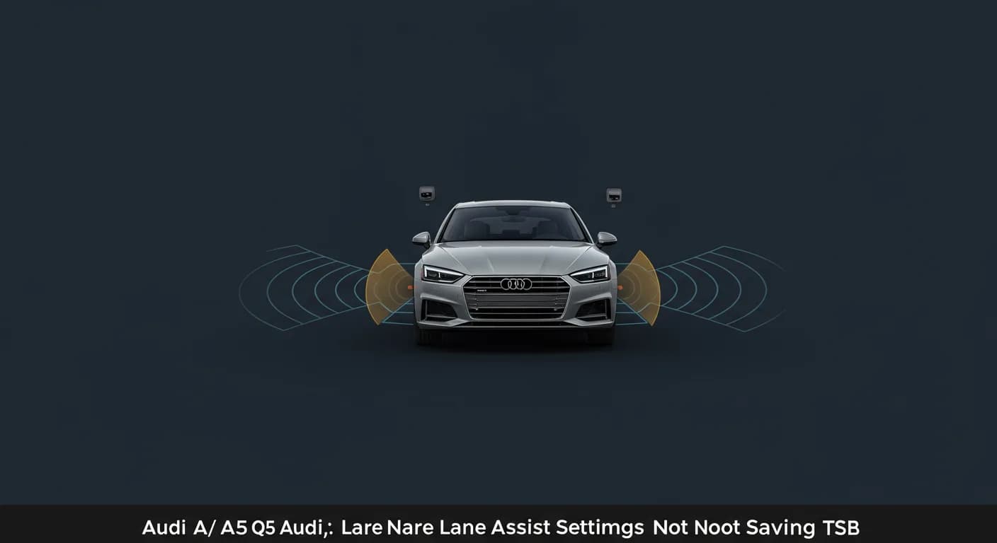 2024 Audi A5 — Audi A5 lane assist settings not saved