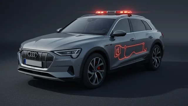 2021 Audi e-tron — Audi e-tron red electrical system fault