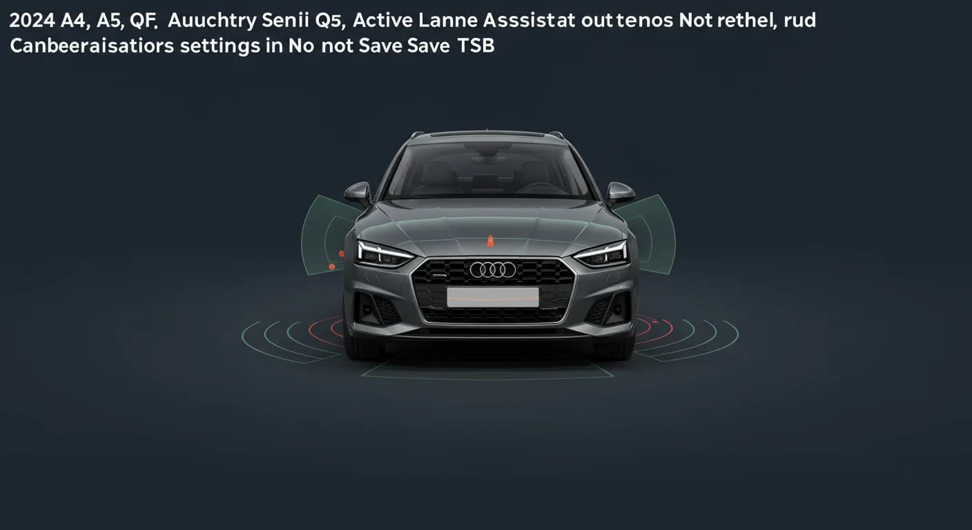 2024 Audi A5 — 2024 Audi A5 active lane assist settings not saved