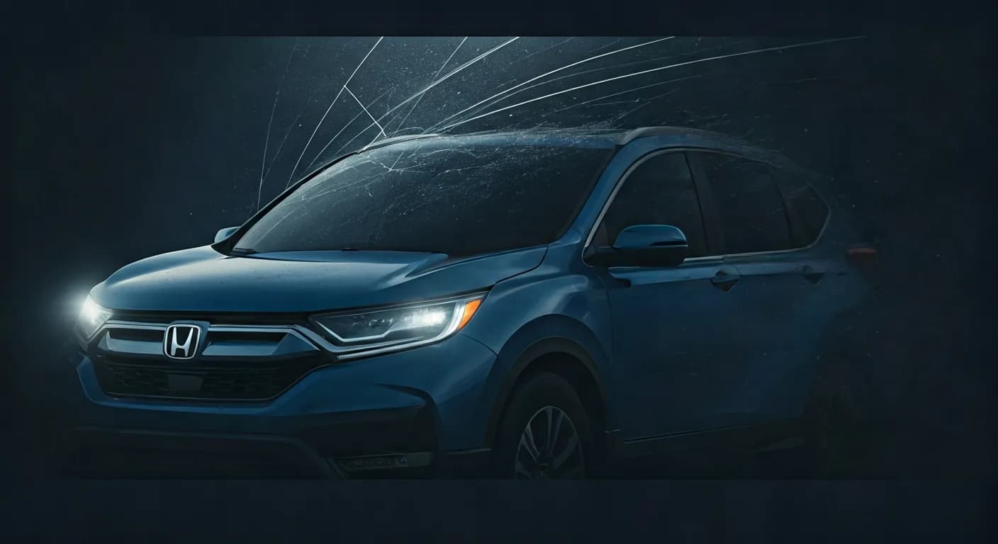 2024 Honda CR-V — Honda CR-V windshield scratch