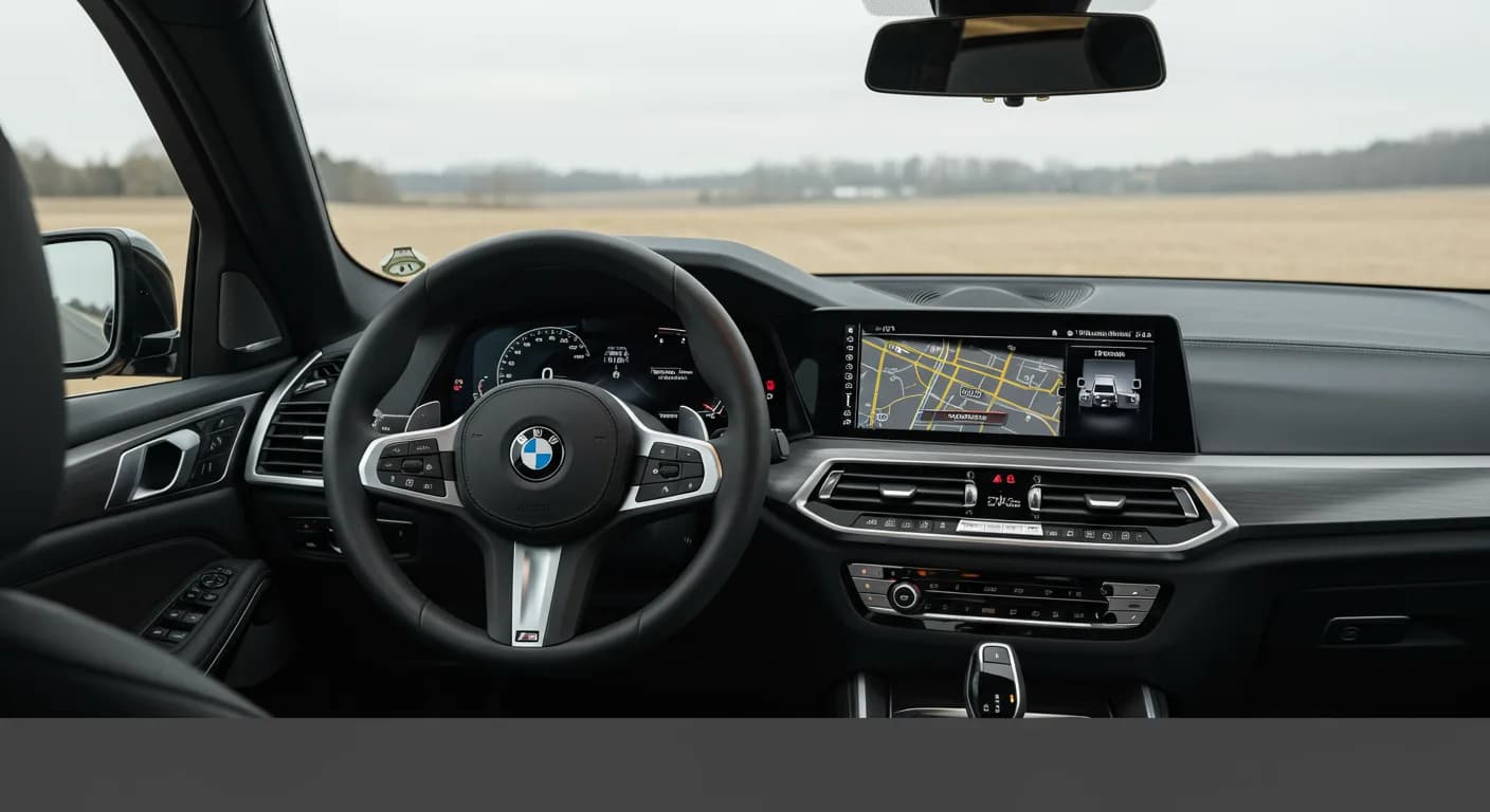 2025 BMW X5 — 2025 BMW HUD navigation display