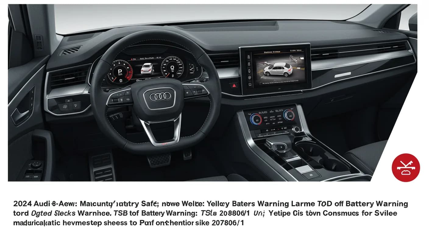 2024 Audi Q8 — 2024 Audi Q8 yellow battery warning