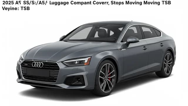 2025 Audi A5 — 2025 Audi A5 luggage compartment cover