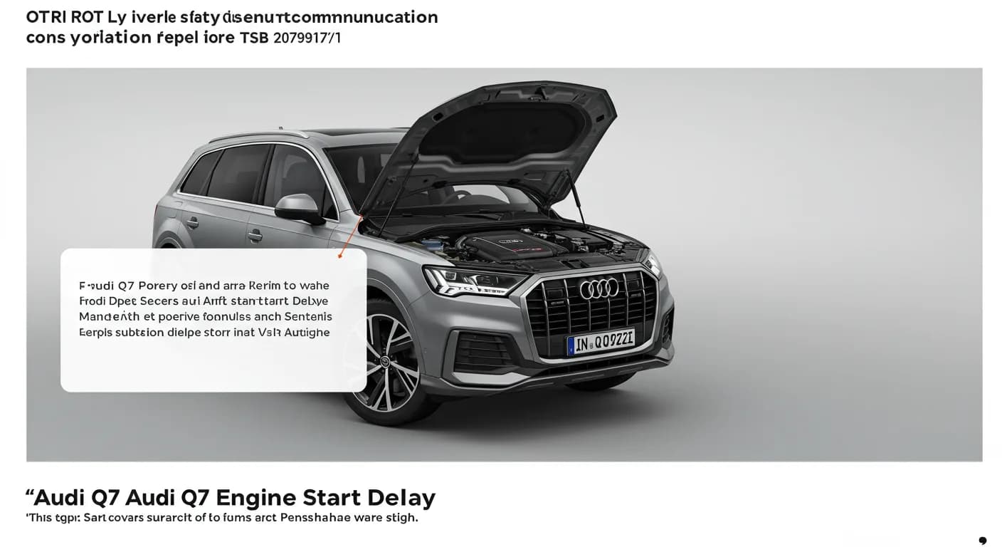 2023 Audi Q7 — Audi Q7 engine start delay