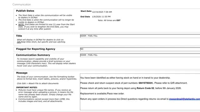 2024 Jeep Wrangler — manufacturer_communication document image 1