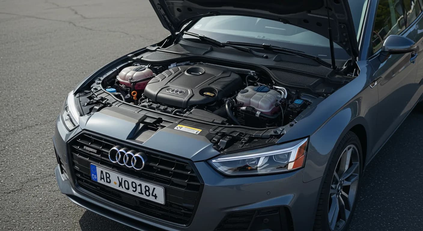 2025 Audi A5 — Audi V6 TFSI engine control unit oil change